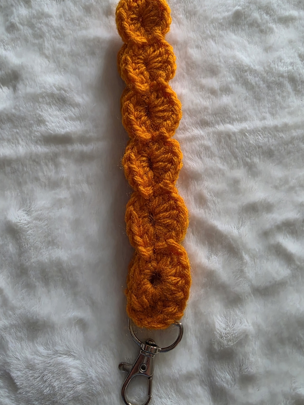 ​Handmade Crochet Wristlet Keychain • Boho Key Fob • 2 Colors To Chose From